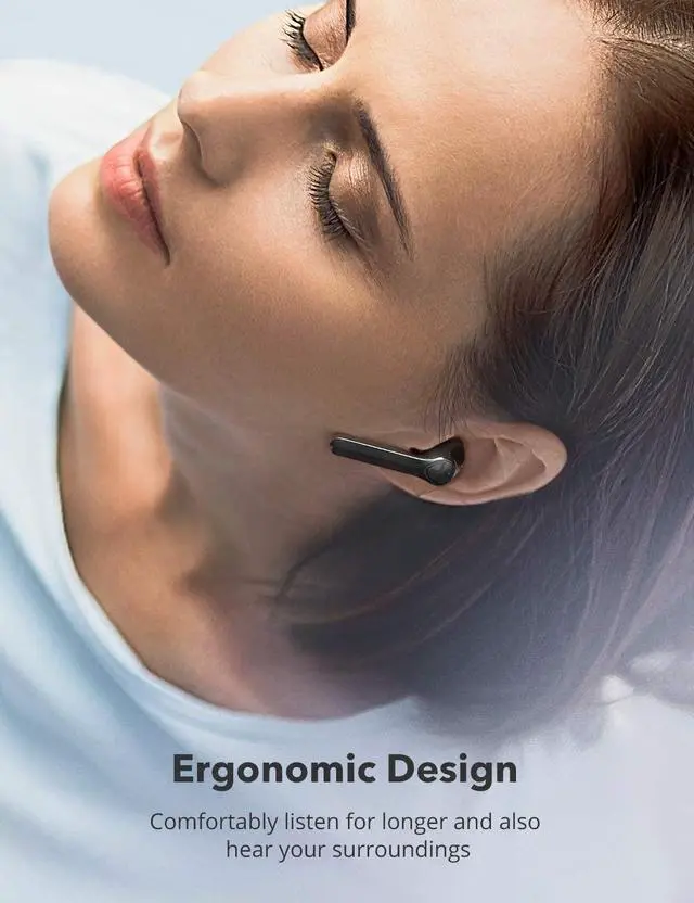 Alt view image 6 of 6 - Wireless Earbuds, TaoTronics SoundLiberty 92 Bluetooth 5.0 Earbuds with Charging Case Hi-Fi Stereo TWS True Wireless Earbuds with Mic Smart Touch Control IPX8 30H Playtime Wireless Earphones