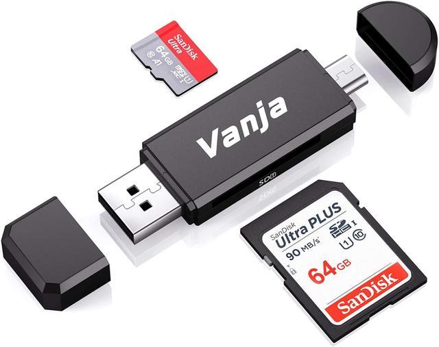 Vanja Micro USB Adapter and USB 2.0 Portable Memory Card Reader for SDXC, SDHC, SD, MMC, RS-MMC, Micro SDXC, Micro SD, SDHC Card and Card Readers - Newegg.com