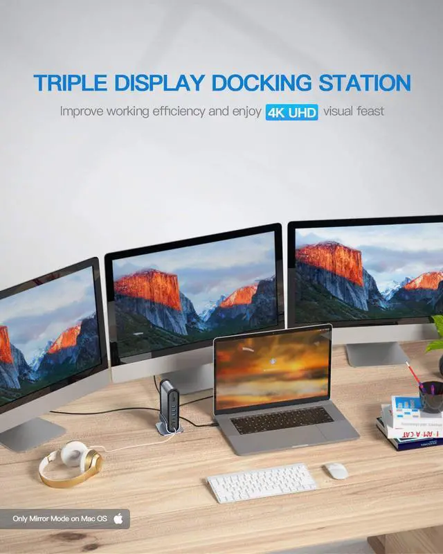 Alt view image 4 of 7 - Baseus 17-in-1 USB C Docking Station &USB C Cable 100W