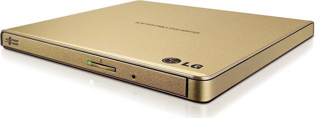 Alt view image 10 of 15 - LG External CD / DVD Rewriter With M-Disc Mac & Surface Support (Gold) - Model GP65NG60