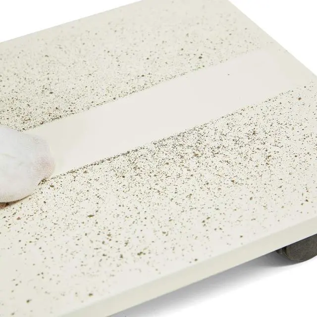 Alt view image 4 of 5 - CPU Stand PC Cart Holder, Mobile Computer Tower Stand with 4 Caster Rolling Wheels Bamboo Desktop Floor Stand (Oak)…