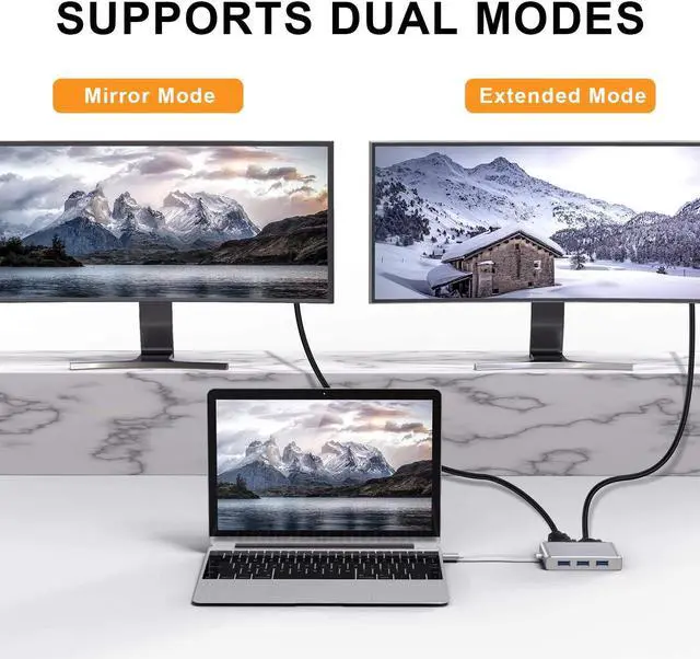 Alt view image 2 of 4 - USB C to HDMI VGA USB Adapter, iBosi Cheng 5 in 1 USB C Hub with 4K (Thunderbolt 3 Compatible) USB-C to HDMI Multiport Adapter for MacBook Chromebook Pixel and More Type C Devices