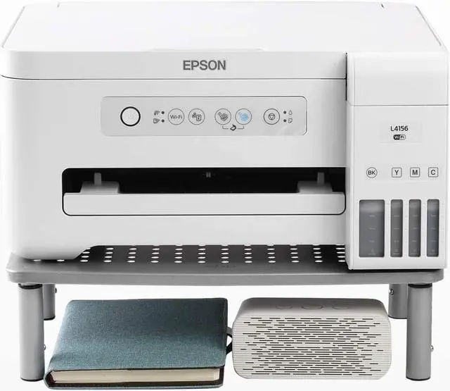 Alt view image 5 of 7 - WALI Monitor Stand Riser for Computer, Laptop, Printer, Notebook and All Flat Screen Display with Vented Metal Platform and 3 Height Adjustable Underneath Storage (STT003S-4), 4 Packs, Silver