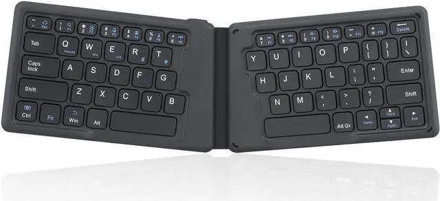 Main image of Perixx PERIBOARD-805E US, Wireless Foldable Ergonomic Bluetooth Keyboard, Ultra-Thin X Type Keys, Compatible with iOS, Android, or Windows Smartphone, Tablet, or Laptops, US English