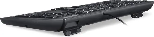 Alt view image 6 of 6 - Perixx PERIBOARD-513II Wired USB Keyboard with Touchpad, Membrane Key Trackpad Keyboard with 10 Hot Keys, Black, Full US Layout