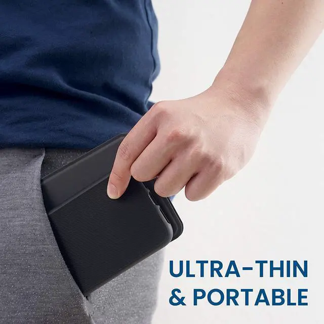 Alt view image 6 of 14 - Perixx PERIBOARD-805E US, Wireless Foldable Ergonomic Bluetooth Keyboard, Ultra-Thin X Type Keys, Compatible with iOS, Android, or Windows Smartphone, Tablet, or Laptops, US English