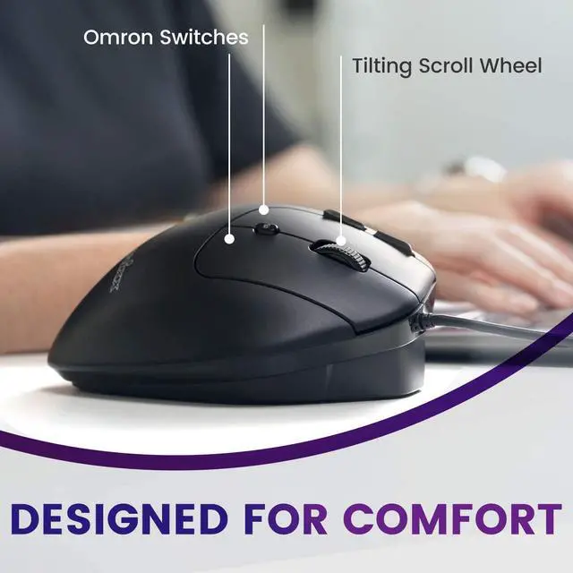 Alt view image 6 of 7 - Perixx PERIMICE-520 Wired USB Ergonomic Programmable Trackball Mouse, Adjustable Angle, 8 Button Design, Black (PM-520-11447)