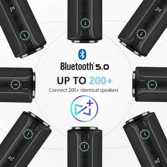 Alt view image 5 of 6 - Bluetooth Speaker Vanzon Climber-Z 30W Portable IPX7 Waterproof Speaker Bluetooth V5.0 with Super Powerful bass-3D Mode,Suitable for Party,Travel,Home&Outdoors