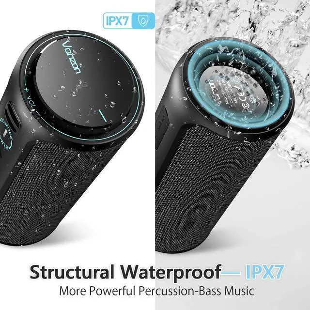 Alt view image 3 of 6 - Bluetooth Speaker Vanzon Climber-Z 30W Portable IPX7 Waterproof Speaker Bluetooth V5.0 with Super Powerful bass-3D Mode,Suitable for Party,Travel,Home&Outdoors