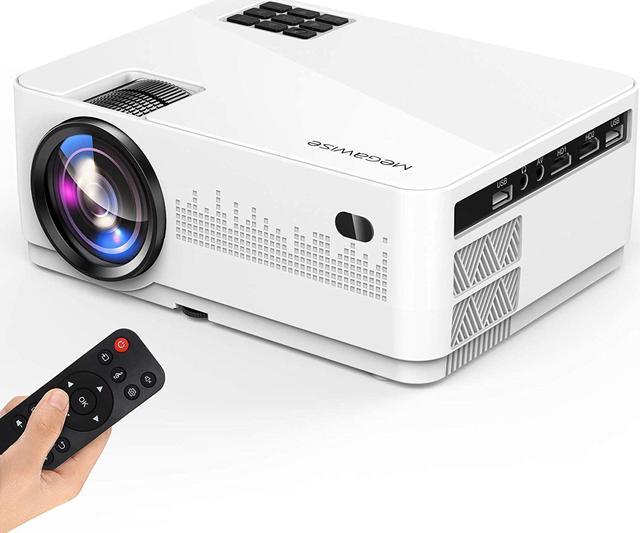 MEGAWISE Mini Projector, 5000Lux Movie Projector, 1080P and 200" Screen Supported L21 Projector, with Ports, Compatible with TV Stick, Video Smart Phone, HDMI,USB,VGA,AUX,AV Home Theater Projectors - Newegg.com