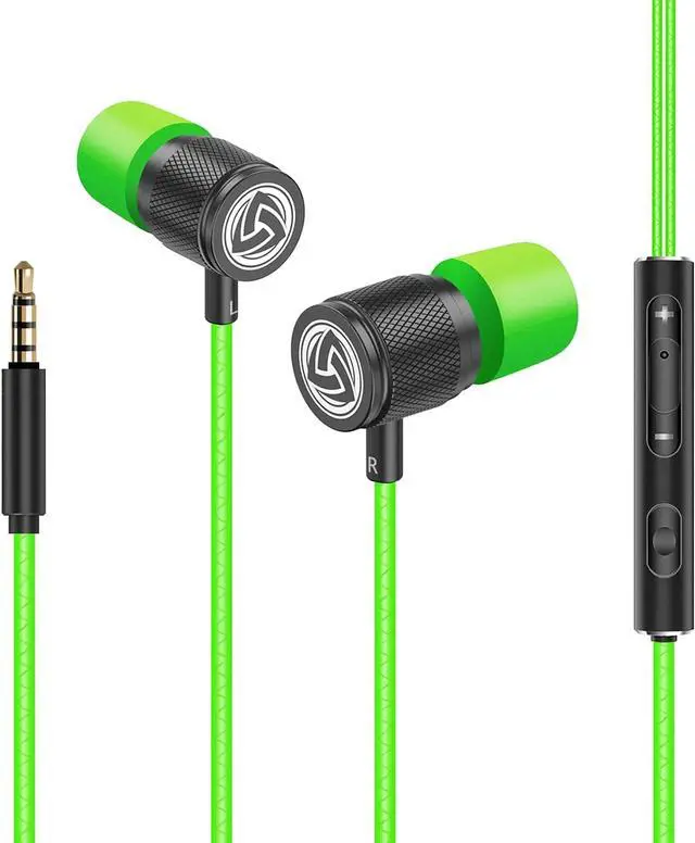 Alt view image 7 of 7 - Ultra Wired Earbuds in-Ear Headphones 5 Years Warranty Earphones with Microphone Noise Isolating Ear Buds Memory Foam for iPhone  School Students Kids Women Small Ears - Green