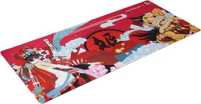Alt view image 5 of 8 - Varmilo Extra Large Consort Yu Beijing Opera Desk Pad/Mat with Stitched Edges Mouse Pad