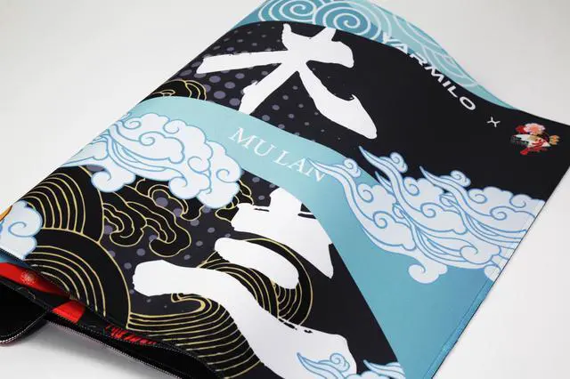 Alt view image 5 of 7 - Varmilo Extra Large Mulan Beijing Opera Desk Pad/Mat with Stitched Edges  Mouse Pad