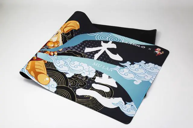 Alt view image 2 of 7 - Varmilo Extra Large Mulan Beijing Opera Desk Pad/Mat with Stitched Edges  Mouse Pad