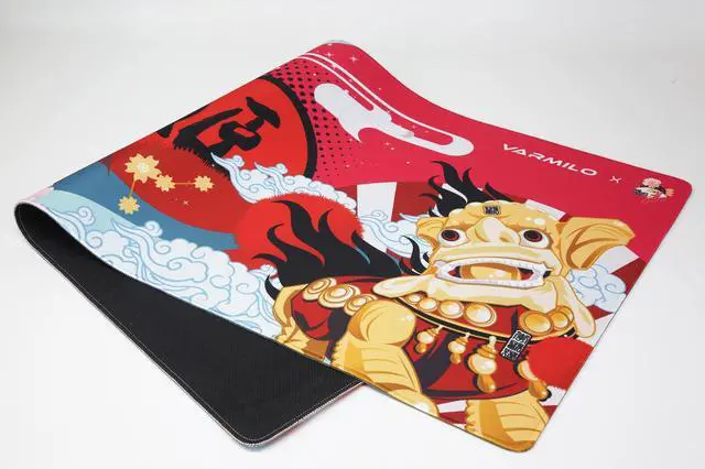 Alt view image 3 of 8 - Varmilo Extra Large Consort Yu Beijing Opera Desk Pad/Mat with Stitched Edges Mouse Pad