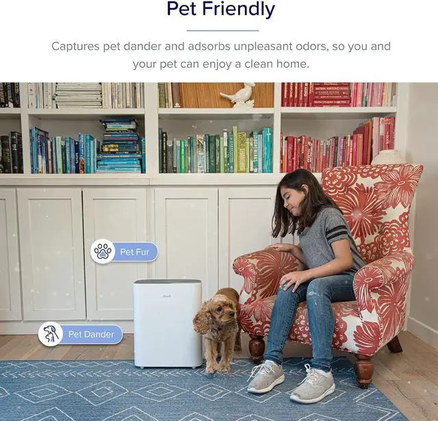 Alt view image 6 of 7 - LEVOIT Air Purifier for Home Large Room, H13 True HEPA Filter Cleaner with Washable Filter for Allergies and Pets, Smokers, Mold, Pollen, Dust, Quiet Odor Eliminators for Bedroom, Vital 100 (White)