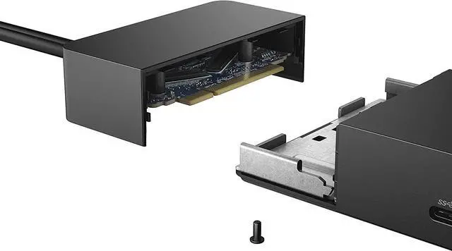Alt view image 6 of 7 - Dell NA WD19 180W Docking Station (130W Power Delivery) USB-C, HDMI, Dual DisplayPort, Black