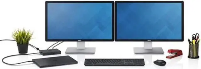 Alt view image 7 of 7 - Dell WD15 Monitor Dock 4K with 130W Adapter, USB-C, (450-AFGM, 6GFRT),Black