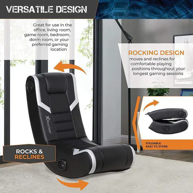 Alt view image 5 of 5 - X Rocker Eclipse Floor Rocker Gaming Chair