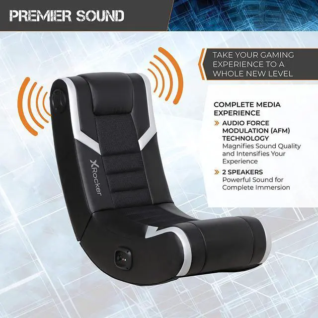 Alt view image 4 of 5 - X Rocker Eclipse Floor Rocker Gaming Chair