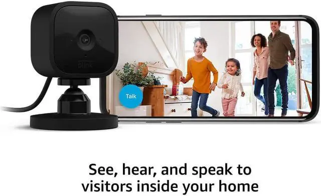 Alt view image 3 of 5 - Mini - Compact indoor plug-in smart security camera 1080p HD video night vision motion detection two-way audio easy set up Works with Alexa C 1 camera (Black)