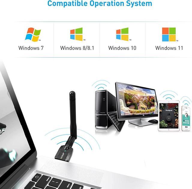 Alt view image 5 of 7 - Long Range USB Bluetooth 5.1 Adapter for PC USB Bluetooth Adapter Wireless Audio Dongle 328FT / 100M 5.1 Blue Tooth Transmitter Receiver for Desktop Laptop PC with Windows 11/10/8/8.1/7