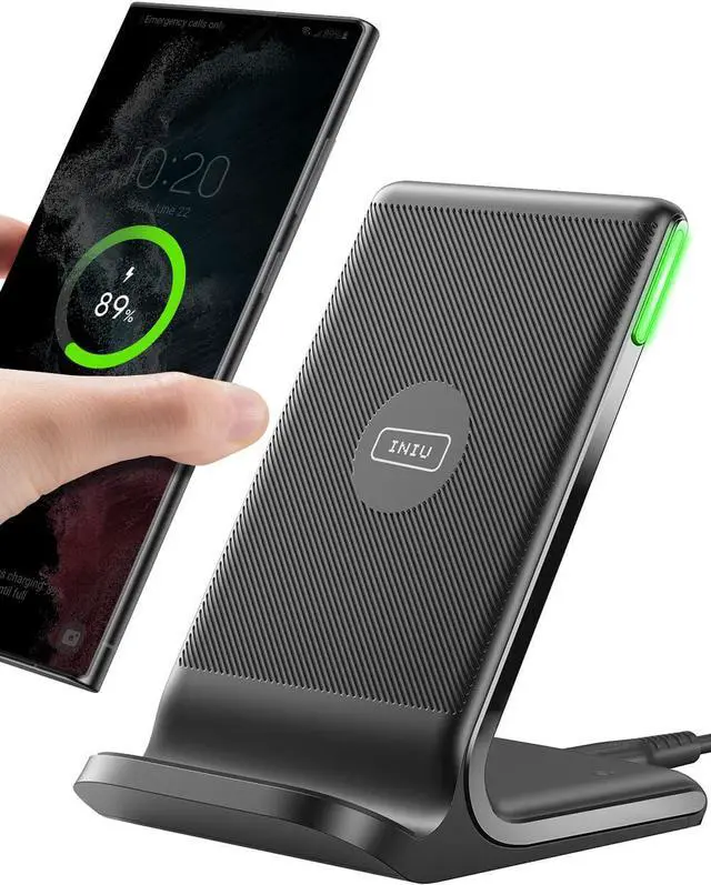 Main image of INIU Wireless Charger, 15W Fast Qi-Certified Wireless Charging Station with Sleep-Friendly Adaptive Light Compatible with iPhone 16 15 14 13 Pro XS 8 Plus Samsung Galaxy S25 S24 S23 Note 20 Google etc