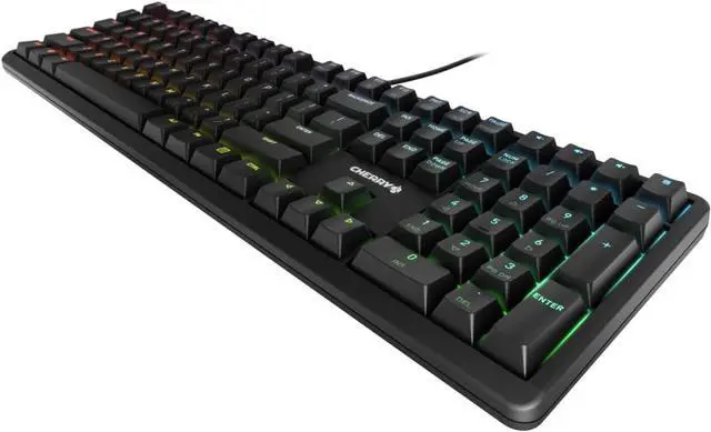 Alt view image 2 of 7 - CHERRY MX RGB Mechanical Keyboard with MX Red Silent Gold-Crosspoint Key switches for typists, Programmers, Creator, Coder, Work in The Office or at Home G80-3000N RGB (Full Size)