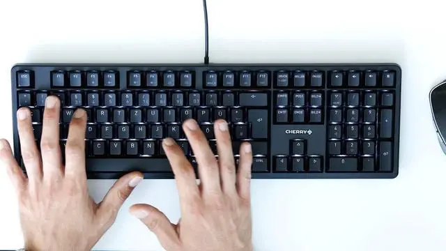 Alt view image 4 of 7 - CHERRY MX RGB Mechanical Keyboard with MX Red Silent Gold-Crosspoint Key switches for typists, Programmers, Creator, Coder, Work in The Office or at Home G80-3000N RGB (Full Size)