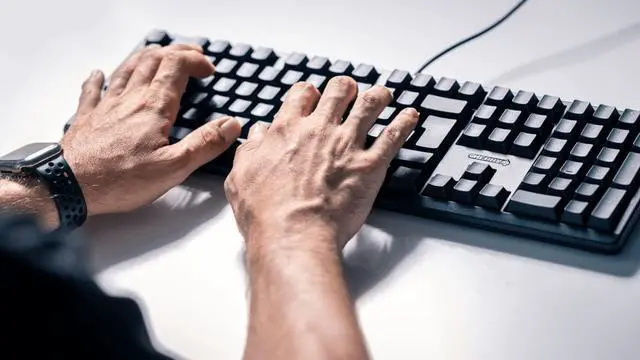 Alt view image 5 of 7 - CHERRY MX RGB Mechanical Keyboard with MX Red Silent Gold-Crosspoint Key switches for typists, Programmers, Creator, Coder, Work in The Office or at Home G80-3000N RGB (Full Size)