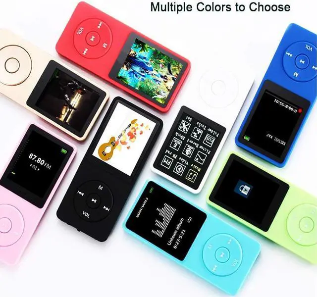 Alt view image 7 of 7 - MP3 Player, Music Player with 16GB Micro SD Card, Build-in Speaker/Photo/Video Play/FM Radio/Voice Recorder/E-Book Reader, Supports up to 128GB