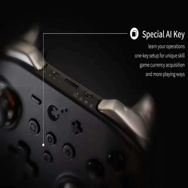 Alt view image 5 of 7 - Kingkong 2 Pro Controller with Hall Effect Sensing Joystick for Switch, Kingkong 2 Pro Wireless Bluetooth Gamepad for Mario Party Switch, No Deadzone, Auto Pilot Gaming, Motion Sense