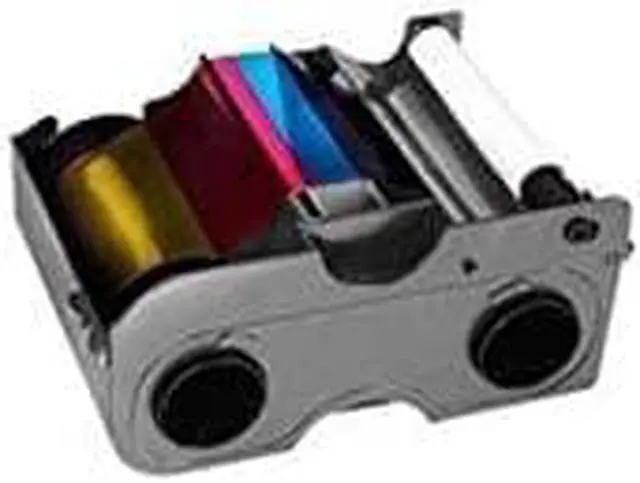 Alt view image 2 of 7 - Fargo DTC1000 Ymcko Ribbon Cartridge W/Cleaning Roller - 45000