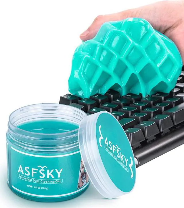 Main image of ASFSKY Cleaning Gel for Keyboard Cleaner Car Slime Cleaner Universal Dust Cleaning Gels,Reusable Detailing Putty Goop Tool Sticky Gel for Laptop Keyboard,Car Interior Vents,Home, Office