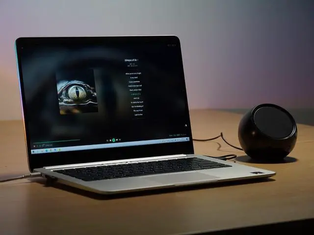 Alt view image 6 of 7 - [Single] USB Computer Speakers for Desktop, PC, Laptop, Small Plug-N-Play Speakers with Crystal-Clear Sound, Loud Volume, Rich Bass, Direct Volume Control