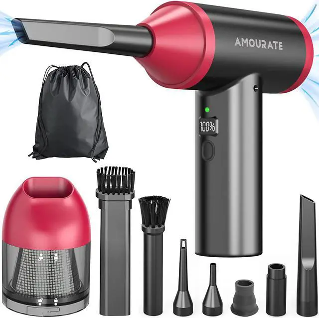 Main image of Compressed Air Duster , 3 Speeds to 90000RPM Electric no Can Air Duster, Cordless Keyboard Cleaner with 7500mAh Rechargeable Battery for Office Computer/Car