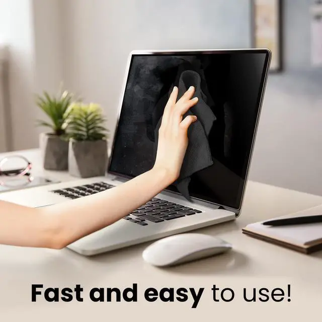 Alt view image 5 of 7 - Screen Cleaner Spray (16oz x 2 Pack) - Large Screen Cleaner Bottle - TV Screen Cleaner, Computer Screen Cleaner, for Laptop, Phone, Ipad - Electronic Cleaner - Microfiber Cloth Included