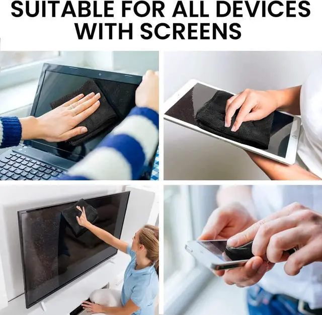 Alt view image 3 of 7 - Screen Cleaner Spray (16oz x 2 Pack) - Large Screen Cleaner Bottle - TV Screen Cleaner, Computer Screen Cleaner, for Laptop, Phone, Ipad - Electronic Cleaner - Microfiber Cloth Included