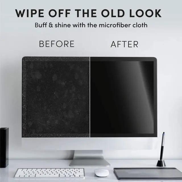 Alt view image 2 of 7 - Screen Cleaner Spray (16oz x 2 Pack) - Large Screen Cleaner Bottle - TV Screen Cleaner, Computer Screen Cleaner, for Laptop, Phone, Ipad - Electronic Cleaner - Microfiber Cloth Included