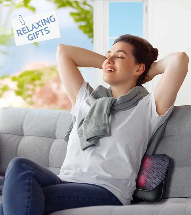 Alt view image 4 of 7 - Neck Massage Pillow Shiatsu Deep Kneading Shoulder Back and Foot Massager with Heat-Relaxation Gifts for Women/Men/Dad/Mom