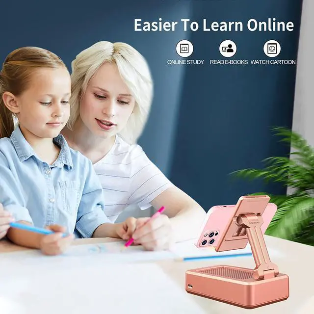 Alt view image 5 of 7 - JTEMAN Cell Phone Stand with Wireless Bluetooth Speaker,Gifts for Women and Men,Birthday Christmas for Women Men,Kitchen Gadgets for Men