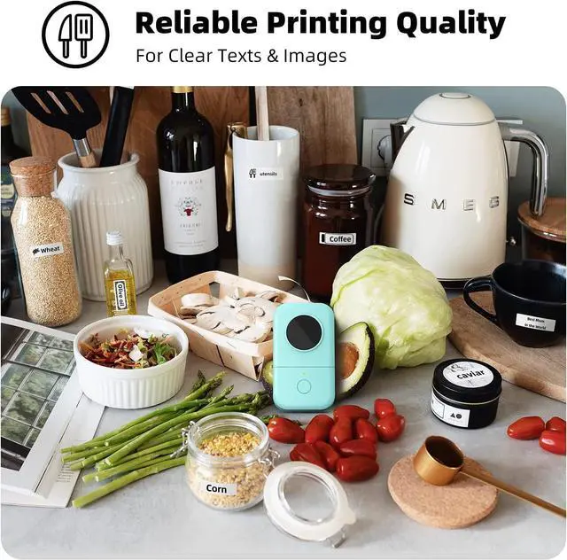 Alt view image 5 of 7 - Phomemo D30 Label Maker Machine with Tape, Portable Bluetooth Label Printer, Small Smart Phone Handheld Sticker Mini Labeler Multiple Templates Font Icon Easy to Use Inkless Rechargeable F Office Home
