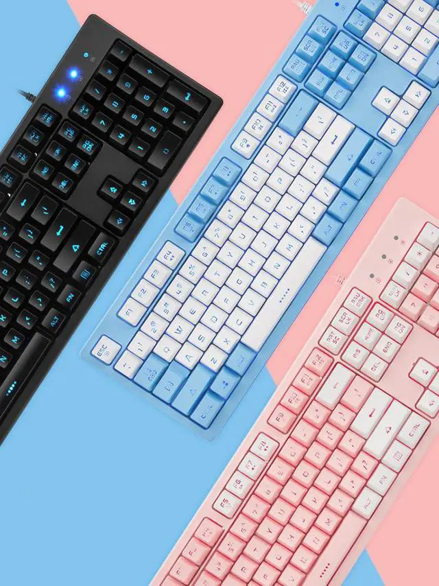 Alt view image 5 of 7 - CORN  SUNSONNYK60 Ergonomic Design,19 Non-conflicting  Keys,Cool Exterior USB Wired Brown Switch Mechanical Feeling Keyboard For Office And Game, 7- Color Breathing Led Light, PBT Keycaps