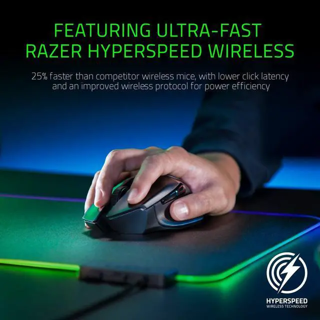 Alt view image 2 of 14 - Razer Basilisk Ultimate With Charging Dock Wireless Optical Gaming Mouse