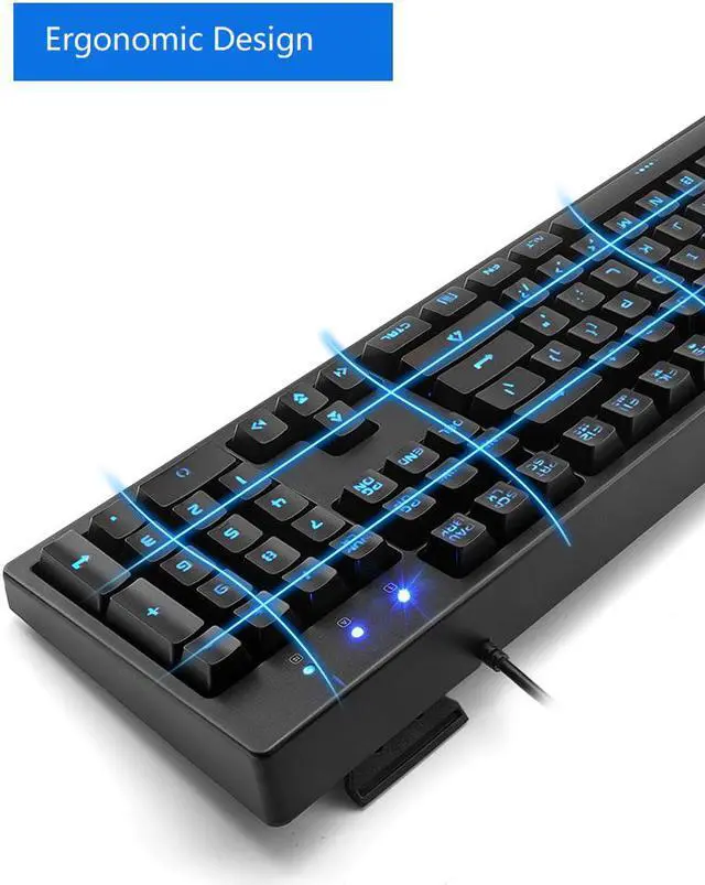 Alt view image 4 of 7 - CORN  SUNSONNYK60 Ergonomic Design,19 Non-conflicting  Keys,Cool Exterior USB Wired Brown Switch Mechanical Feeling Keyboard For Office And Game, 7- Color Breathing Led Light, PBT Keycaps