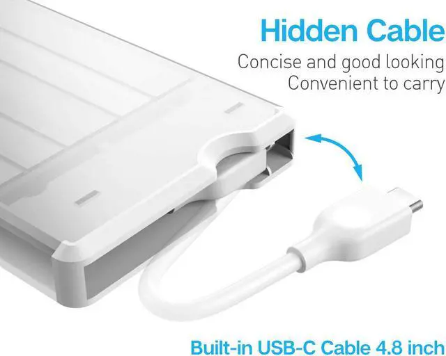 Alt view image 5 of 7 - ineo 2.5" USB 3.1 Gen 2 Type C (10Gbps) Tool-Free External Hard Drive Enclosure for 2.5 inch 9.5mm & 7mm SATA HDD SSD [C2573c]