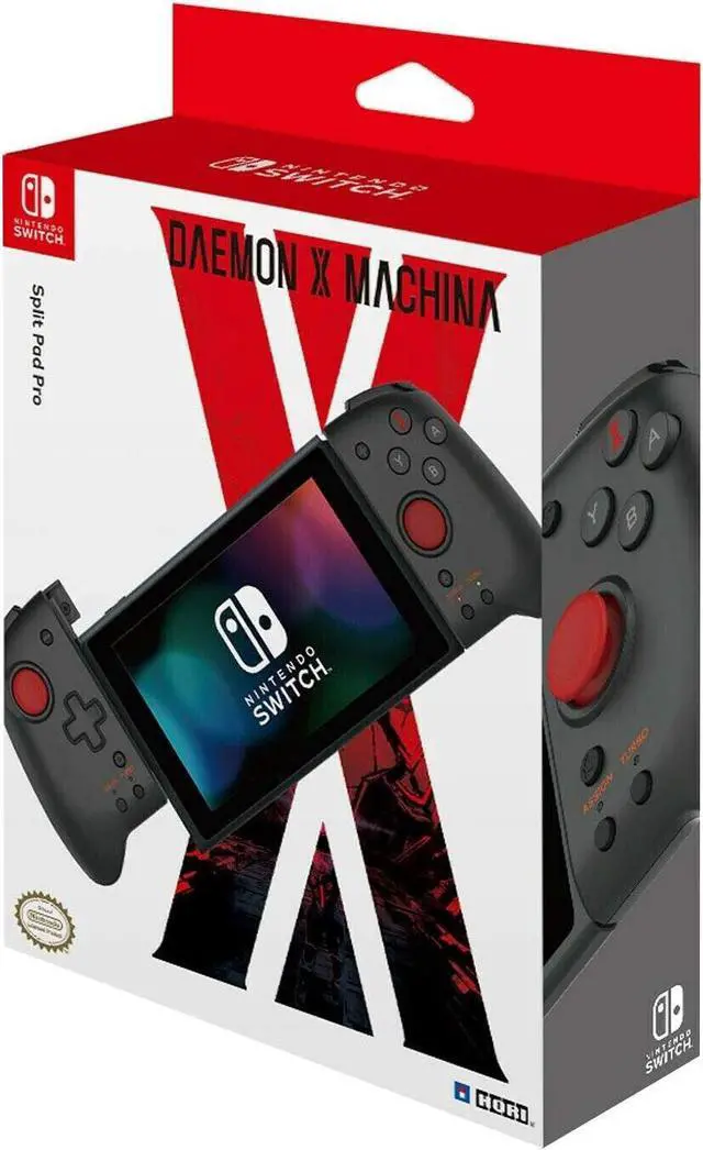 Alt view image 4 of 5 - HORI Nintendo Switch Split Pad Pro (Daemon X Machina Edition) Ergonomic Controller for Handheld Mode - Officially Licensed By Nintendo - Nintendo Switch