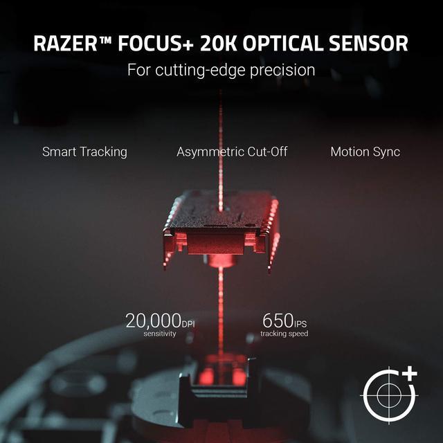 Alt view image 2 of 8 - Razer Basilisk v2 Wired Gaming Mouse: 20K DPI Optical Sensor - Fastest Gaming Mouse Switch - Chroma RGB Lighting - 11 Programmable Buttons - Classic Black