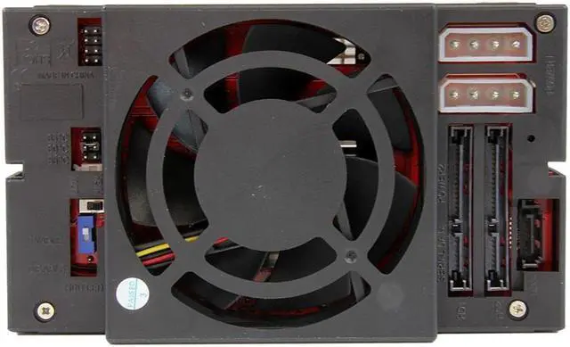 Alt view image 6 of 6 - EZDIY-FAB 3 Bay Hot Swap Mobile Rack for 2.5 inch or 3.5 inch SSD/HDD, Internal SATA Hard Drive Backplane Enclosure, Support SATA I/II/III & SAS I/II 6Gbps and [Optimized for SSD]