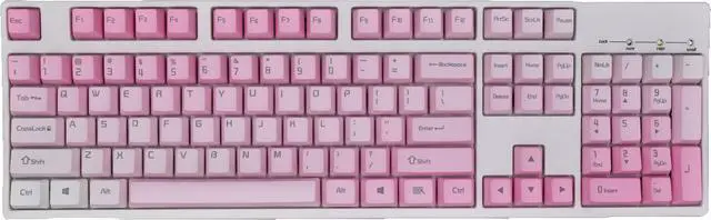 Alt view image 2 of 6 - CORN X104 Cherry MX Brown Switch Pink Mechanical Gaming Keyboard, Type-C Cable, PBT Keycaps,White Light Verison-Valentine's Day Version